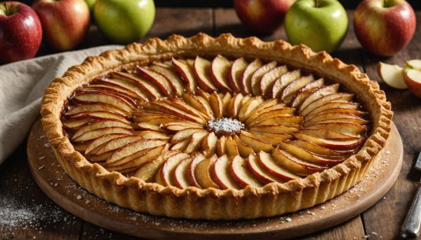Confectionner une tarte aux pommes croustillante et dorée