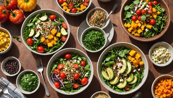 Salades composées fraîches pour accompagner vos plats