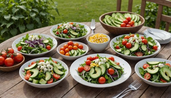 Salades composées fraîches pour accompagner vos plats d'été