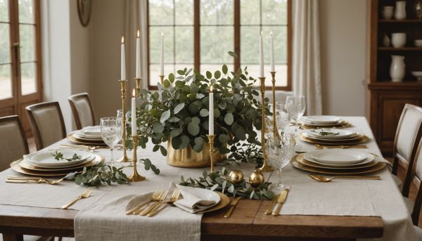 Tendances déco de table pour un repas élégant